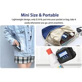 XMINI 12,7 mm draagbare inkjetprinter, draagbare mini-inkjetcoderingsmachine voor tekstcodering, QR-code, batchnummer, logo, datum, sneldrogende inkt, 42 ml, zwart