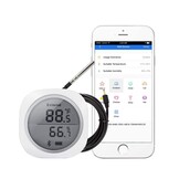 Inkbird IBS-TH1 PLUS Bluetooth Thermometer Hygrometer | Binnenthermometers voor Android- en iOS, temperatuur- en vochtigheidsmeter voor vleesbrouwerij