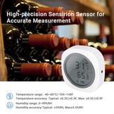 Inkbird IBS-TH1 PLUS Bluetooth Thermometer Hygrometer | Binnenthermometers voor Android- en iOS, temperatuur- en vochtigheidsmeter voor vleesbrouwerij