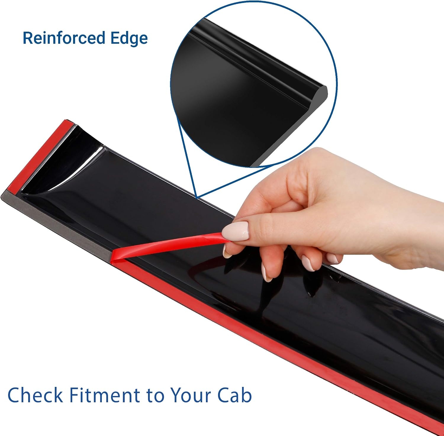 CLIM ART Winddeflector voor/compatibel met Ford Kuga 19-26 - Tape on 6 st - Maat Ford Kuga 2019-2026 SUV Tape-On