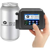 XMINI 12,7 mm draagbare inkjetprinter, draagbare mini-inkjetcoderingsmachine voor tekstcodering, QR-code, batchnummer, logo, datum, sneldrogende inkt, 42 ml, zwart