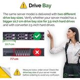 WORKDONE 6-Pack – 3,5" Harde Schijf Caddy met 2,5" HDD-Adapter – Compatibel met de Dell PowerEdge geselecteerde 11e-13e gen. servers - Handleiding – Etiketten - Schroevendraaier – Schroeven