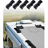 ECO-WORTHY Zonnepaneelhouder met hangende koelconstructie, snelle installatie, compatibel met flexibele en glazen modules onder 200 W, geschikt voor camping, camper, plat dak en boot