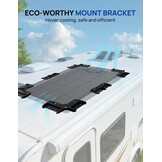 ECO-WORTHY Zonnepaneelhouder met hangende koelconstructie, snelle installatie, compatibel met flexibele en glazen modules onder 200 W, geschikt voor camping, camper, plat dak en boot