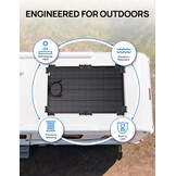 ECO-WORTHY Zonnepaneelhouder met hangende koelconstructie, snelle installatie, compatibel met flexibele en glazen modules onder 200 W, geschikt voor camping, camper, plat dak en boot