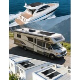 ECO-WORTHY Zonnepaneelhouder met hangende koelconstructie, snelle installatie, compatibel met flexibele en glazen modules onder 200 W, geschikt voor camping, camper, plat dak en boot