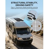 ECO-WORTHY Zonnepaneelhouder met hangende koelconstructie, snelle installatie, compatibel met flexibele en glazen modules onder 200 W, geschikt voor camping, camper, plat dak en boot