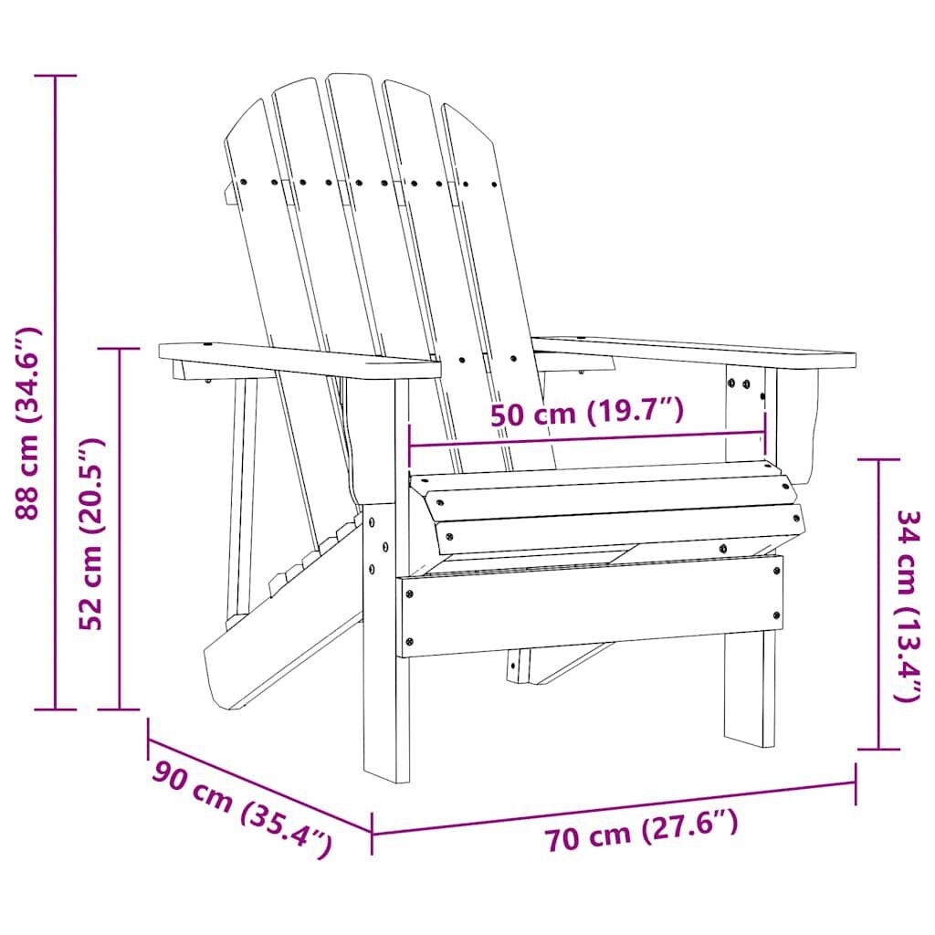 Roze Adirondack Tuinstoel van Vurenhout - 34% Korting!