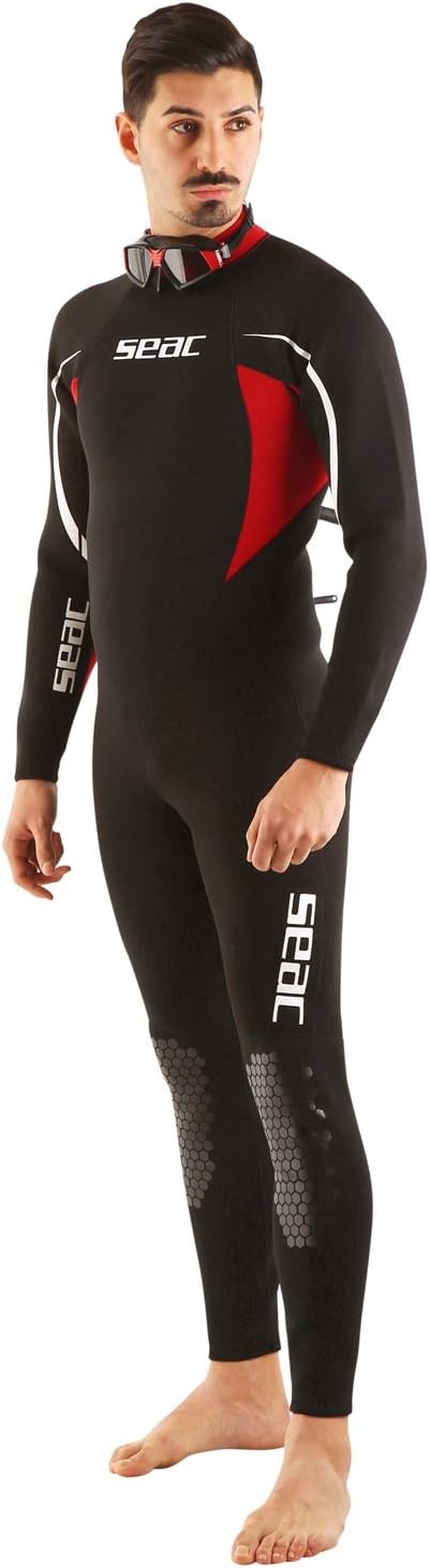 Wetsuit Heren Lang 2,2mm Neopreen Zwart (Maat M) - 34% Korting