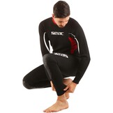 Wetsuit Heren Lang 2,2mm Neopreen Zwart (Maat M) - 34% Korting