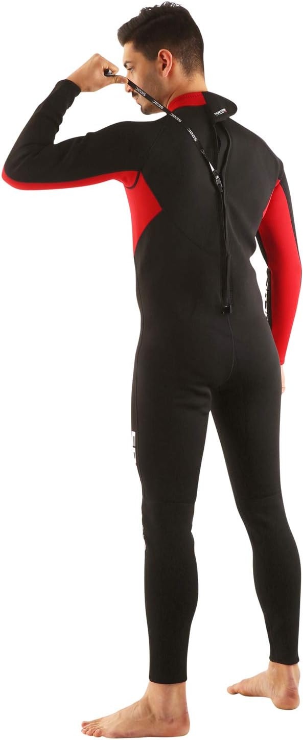 Wetsuit Heren Lang 2,2mm Neopreen Zwart (Maat M) - 34% Korting