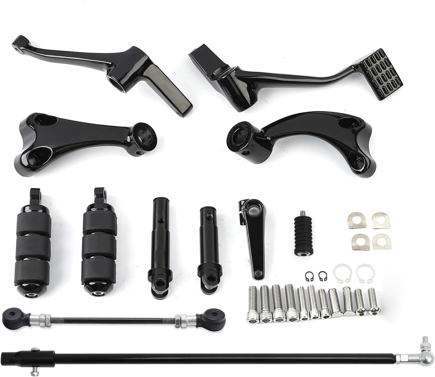Zwarte Forward Controls Voetsteunen Harley Sportster XL 1200 883 met 35% Korting