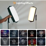 Opblaasbare LED Fotostudio met 10 Lichteffecten - 34% Korting