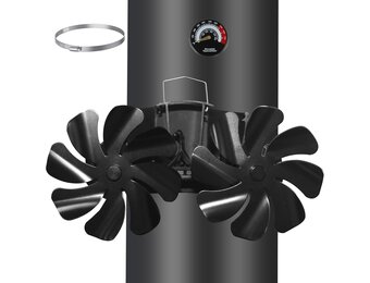 Magnetische Kachelventilator Houtkachel | Warmteaangedreven, Stil | 34% Korting
