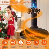Magnetische Kachelventilator Houtkachel | Warmteaangedreven, Stil | 34% Korting