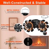 Magnetische Kachelventilator Houtkachel | Warmteaangedreven, Stil | 34% Korting