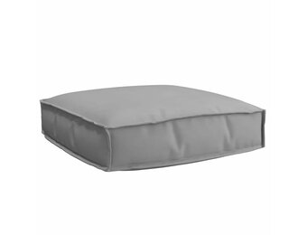 VidaXL Palletkussen Grijs 60x60x12 cm - Oxford Stof (55% Korting)