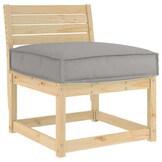 VidaXL Palletkussen Grijs 60x60x12 cm - Oxford Stof (55% Korting)