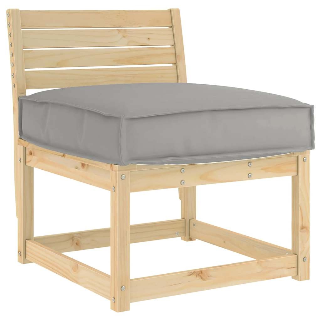 VidaXL Palletkussen Grijs 60x60x12 cm - Oxford Stof (55% Korting)