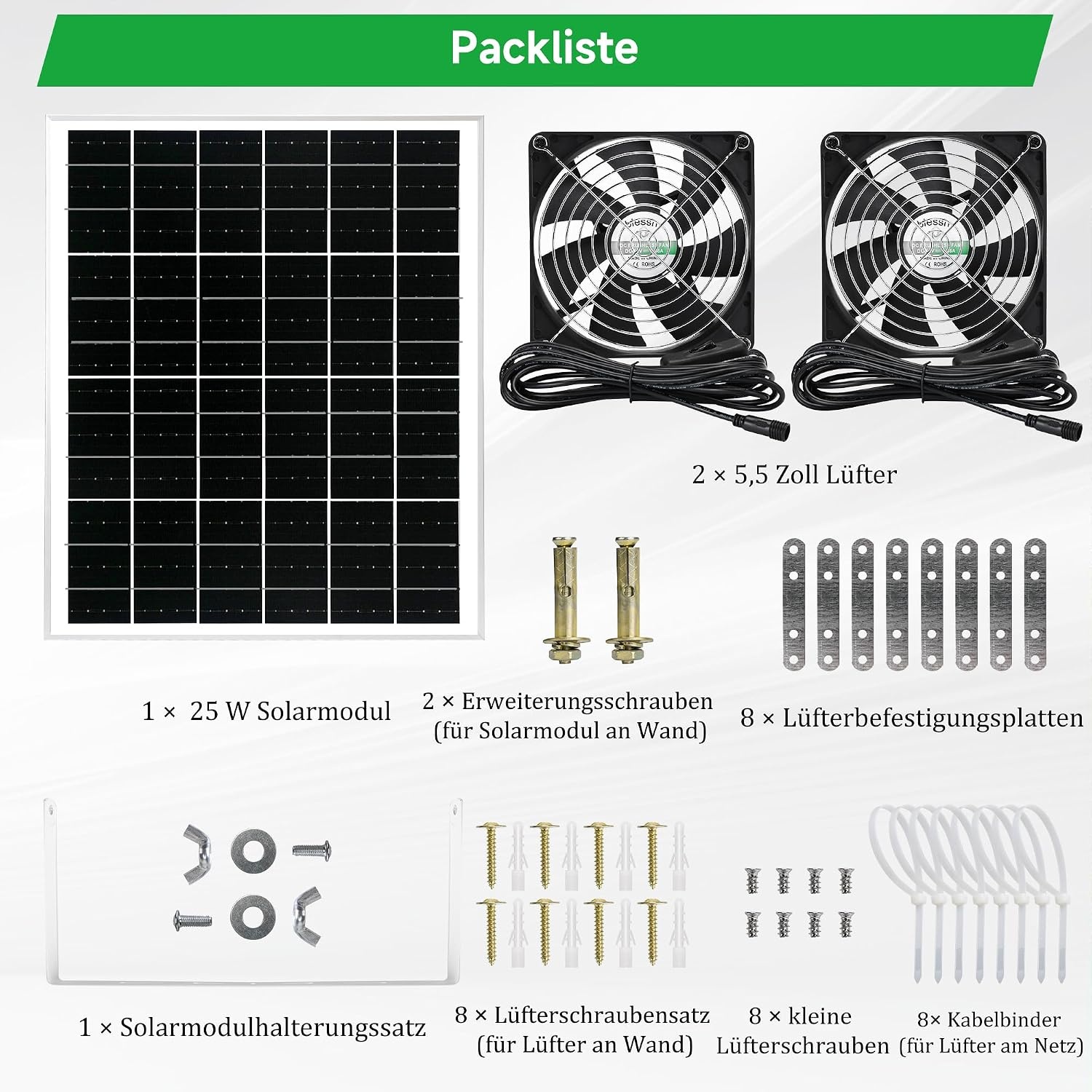 Zonneventilatorset 25W: Kippenhok, Kas & Schuur - 34% Korting!