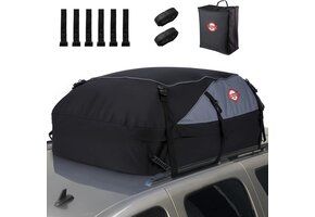 Ruime Waterdichte Dakkoffer Tas 566L - Universeel & Aerodynamisch (Grijs)