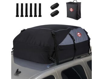 Ruime Waterdichte Dakkoffer Tas 566L - Universeel & Aerodynamisch (Grijs)