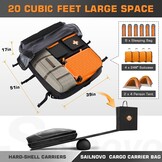 Ruime Waterdichte Dakkoffer Tas 566L - Universeel & Aerodynamisch (Grijs)