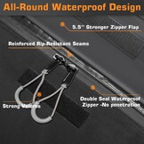Ruime Waterdichte Dakkoffer Tas 566L - Universeel & Aerodynamisch (Grijs)