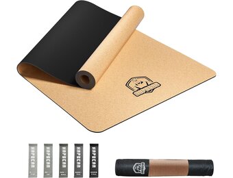 XXL Kurk Yogamat met Demping & Weerstandsband - 29% Korting