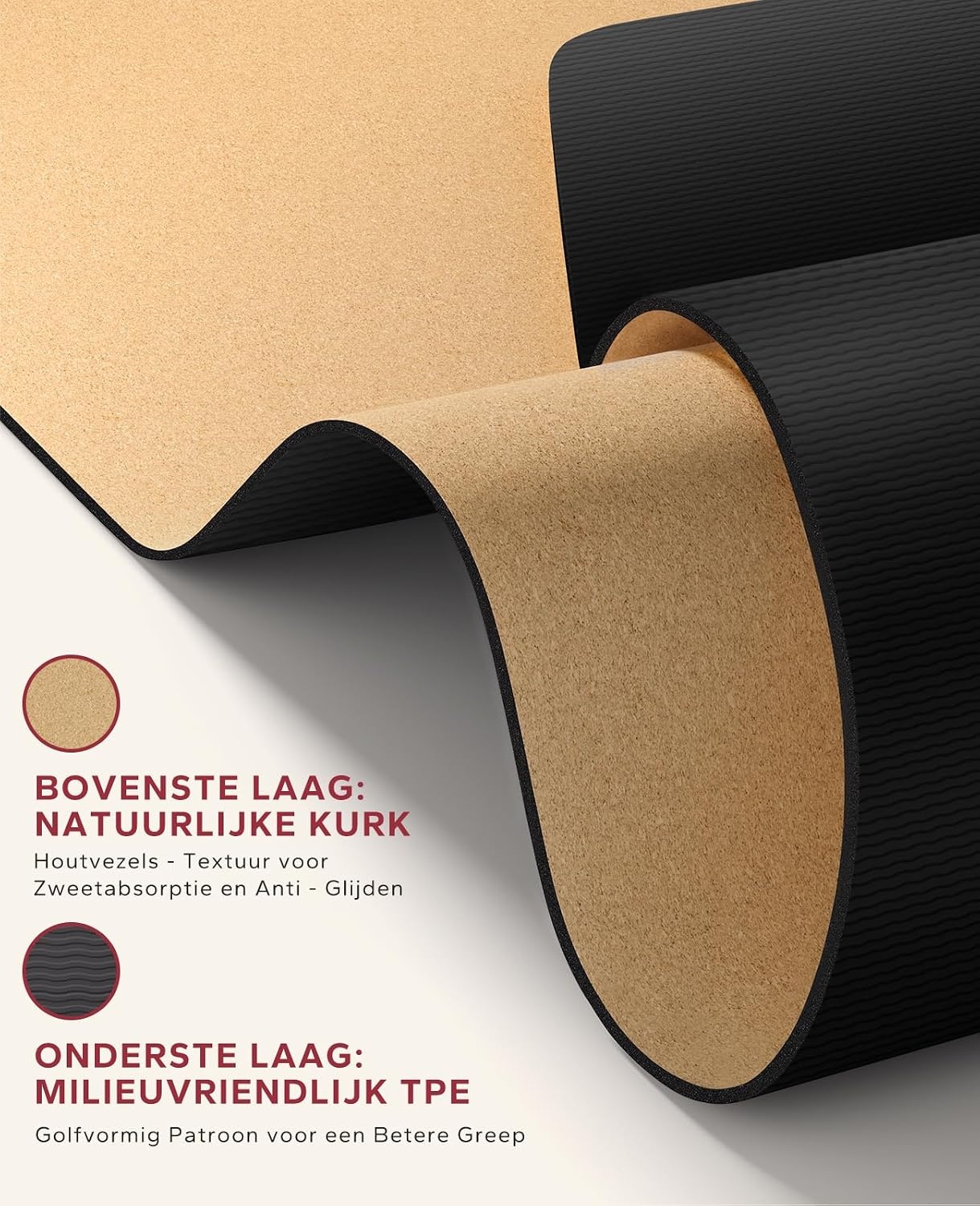 XXL Kurk Yogamat met Demping & Weerstandsband - 29% Korting