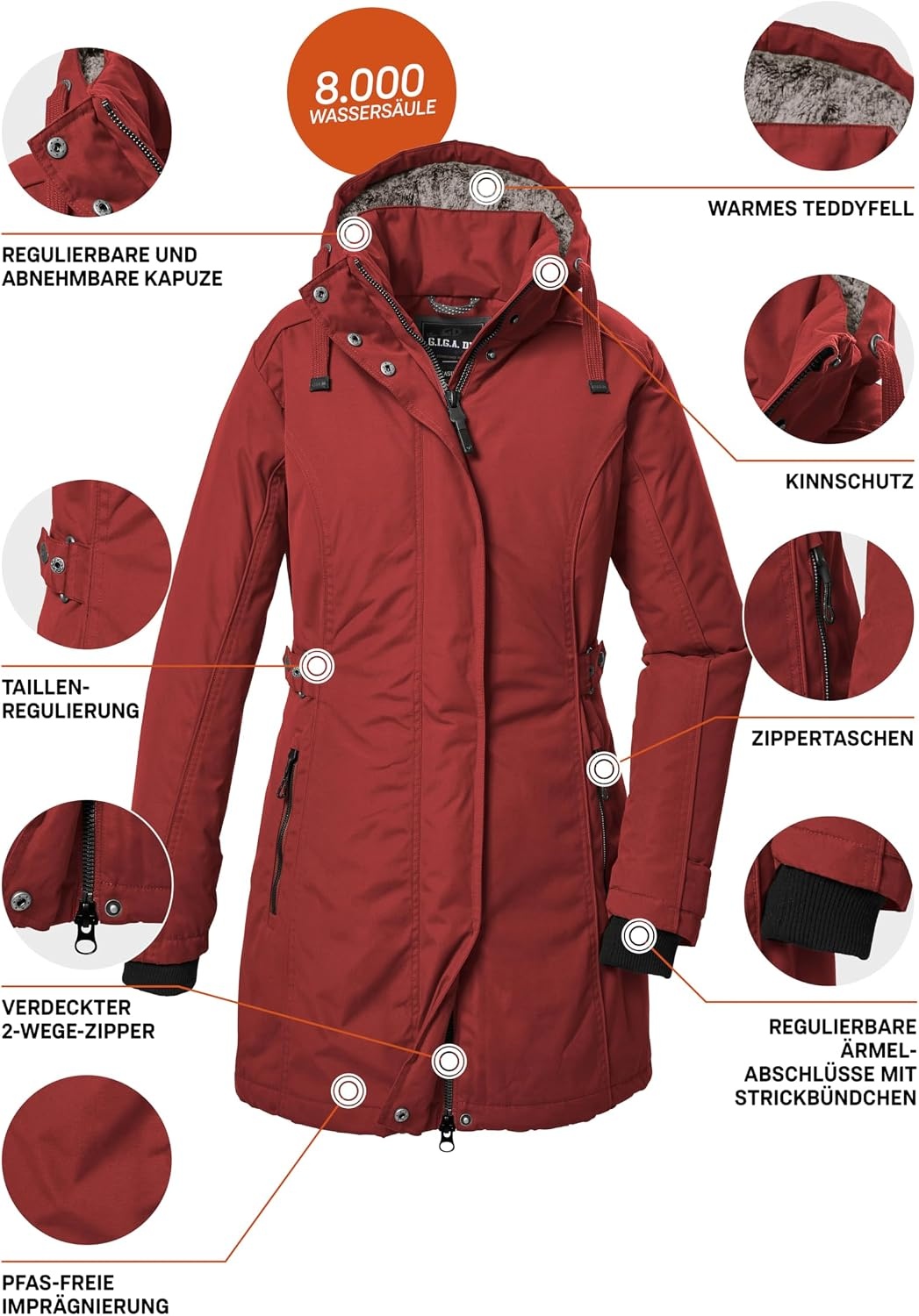 Dames Parka Waterdicht & Winddicht - 30% Korting
