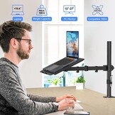 Monitorarm met Laptopstandaard - 33% Korting!