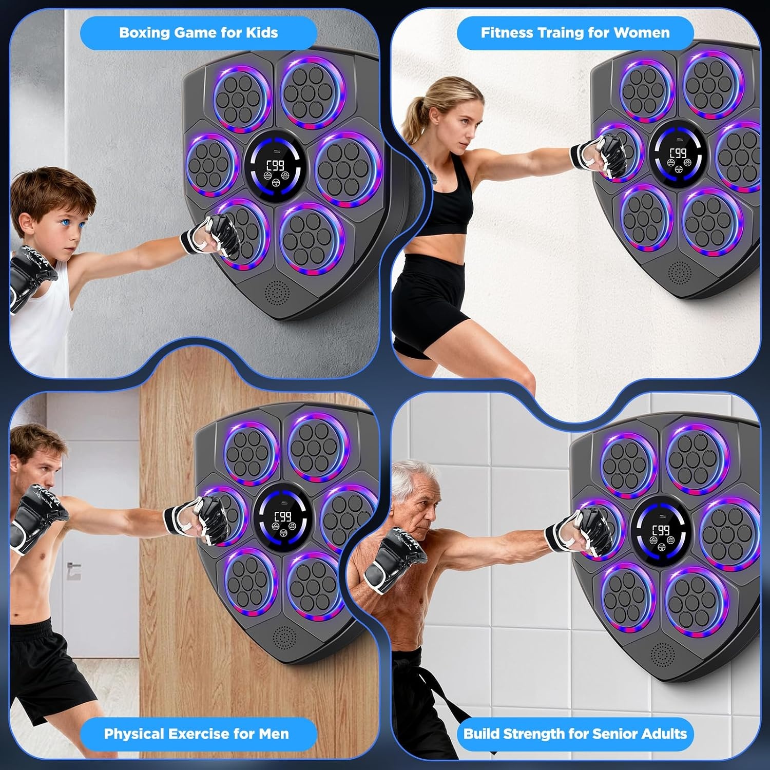 Slimme Muziek Boksmachine met Wandmontage & LED | 29% Korting