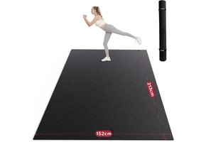 XXL Fitness & Yogamat - 8mm Dik, Antislip PVC met Banden - 34% Korting!