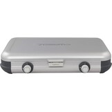 Compact Camping Gasfornuis 2 Pitten - 4000W - Grijs met Windscherm