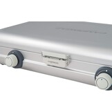 Compact Camping Gasfornuis 2 Pitten - 4000W - Grijs met Windscherm