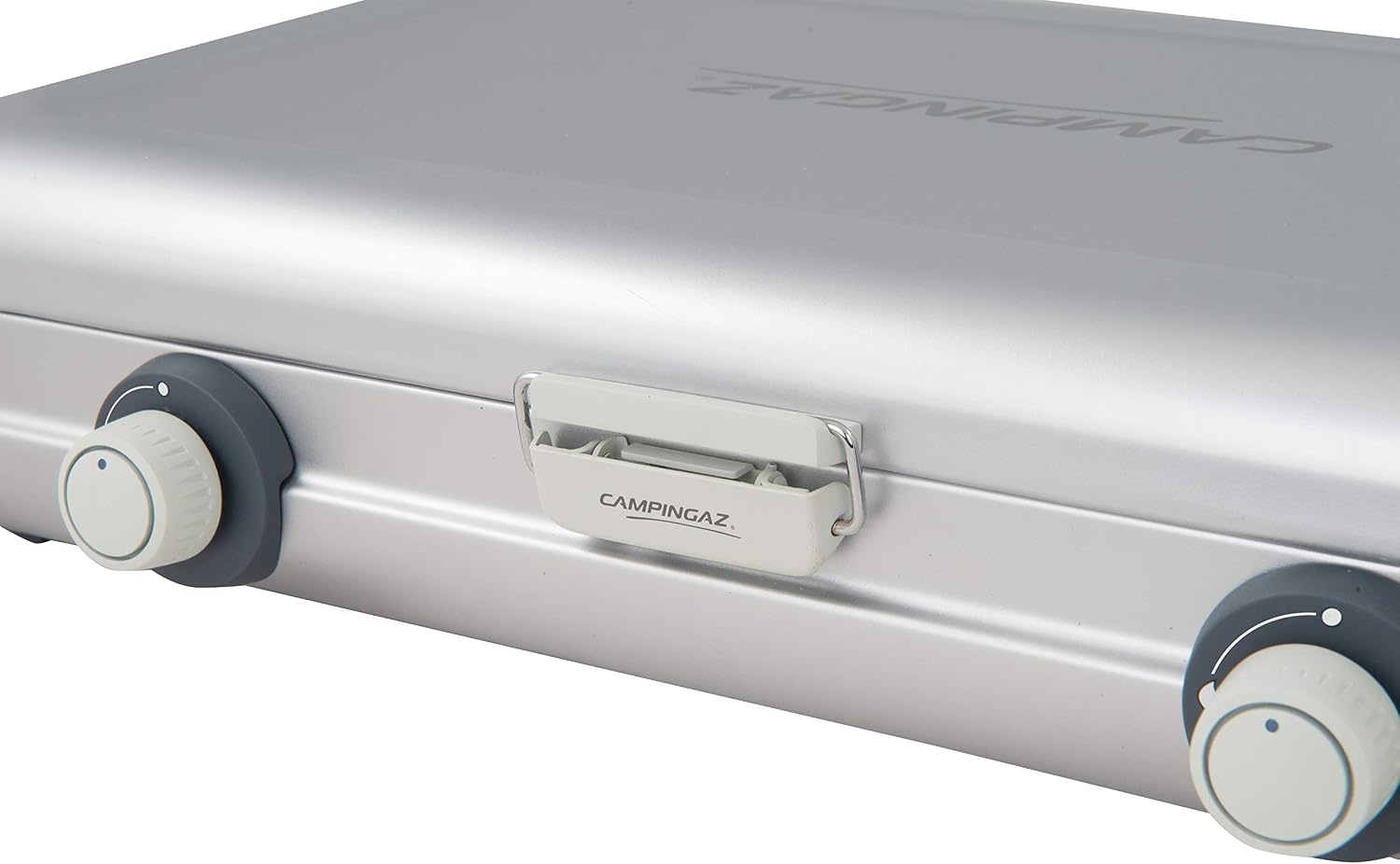 Compact Camping Gasfornuis 2 Pitten - 4000W - Grijs met Windscherm