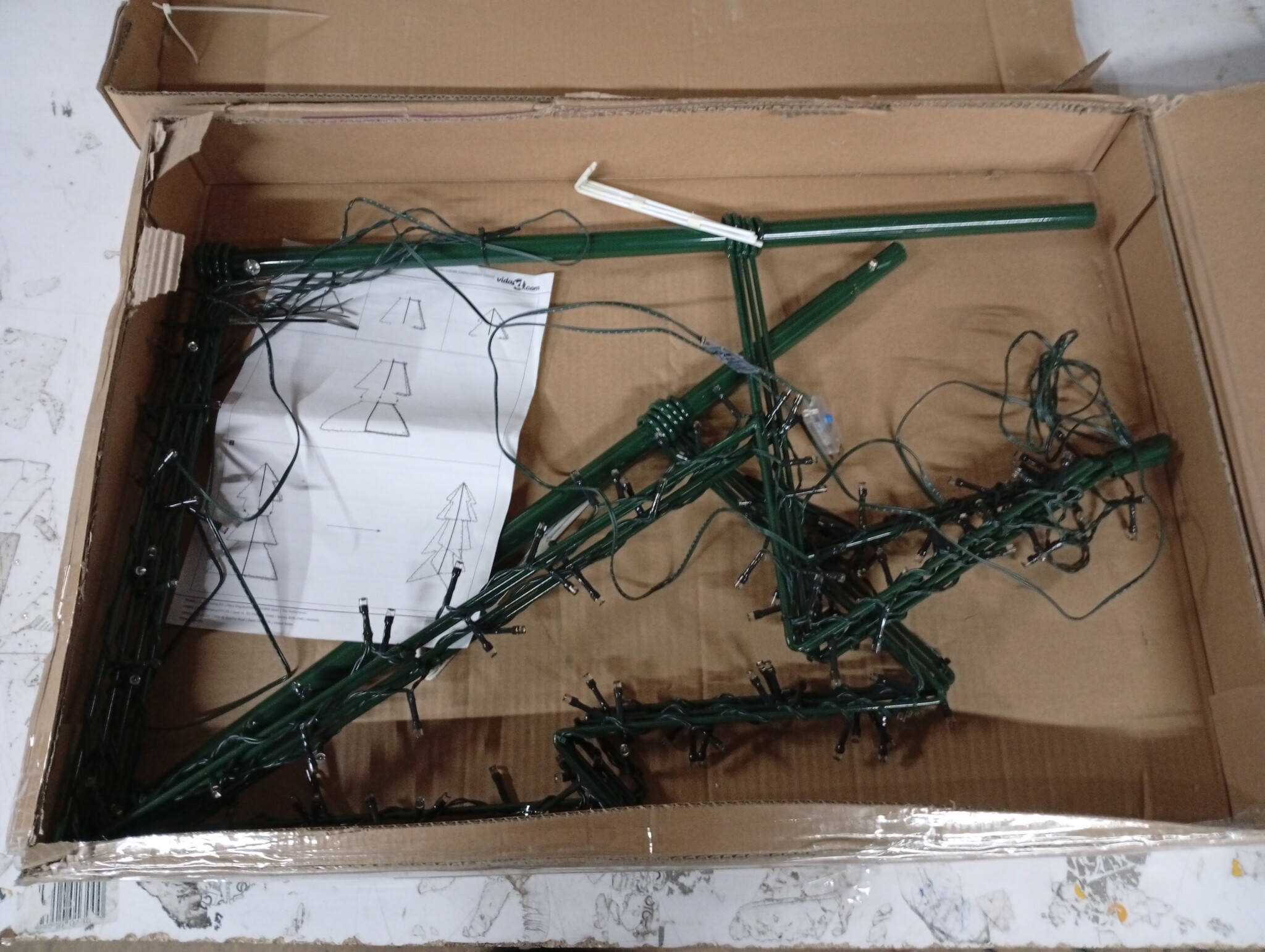 Kegelkerstboom 160 LED's 78x120 cm - Binnen & Buiten