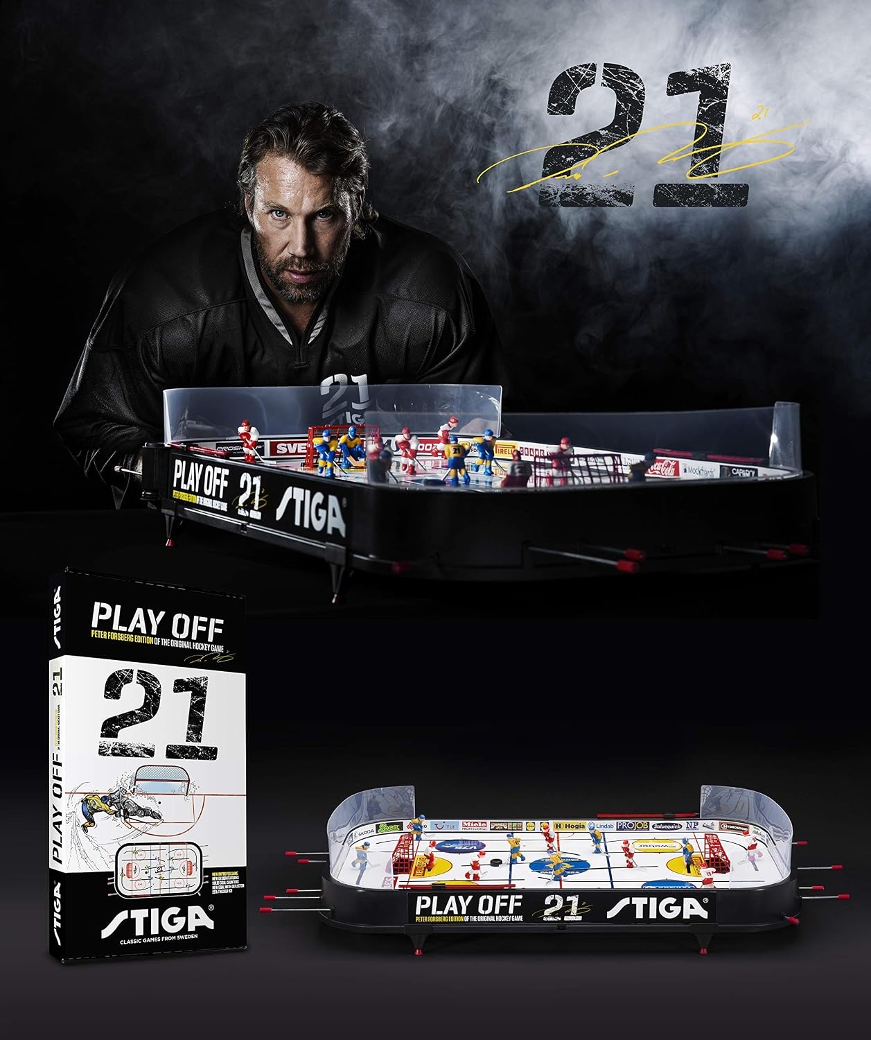 Stiga Play Off 21 IJshockey Tafelspel Zweden-Finland - 35% Korting