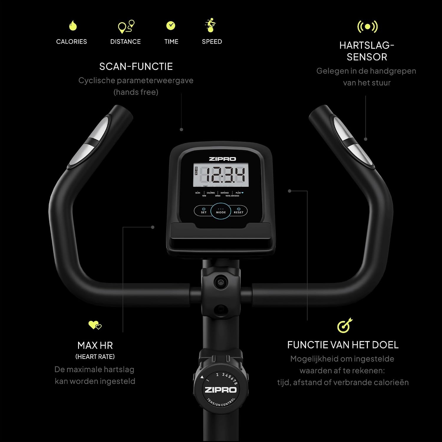 Hometrainer met 8 Weerstanden & LCD-Monitor - 35% Korting