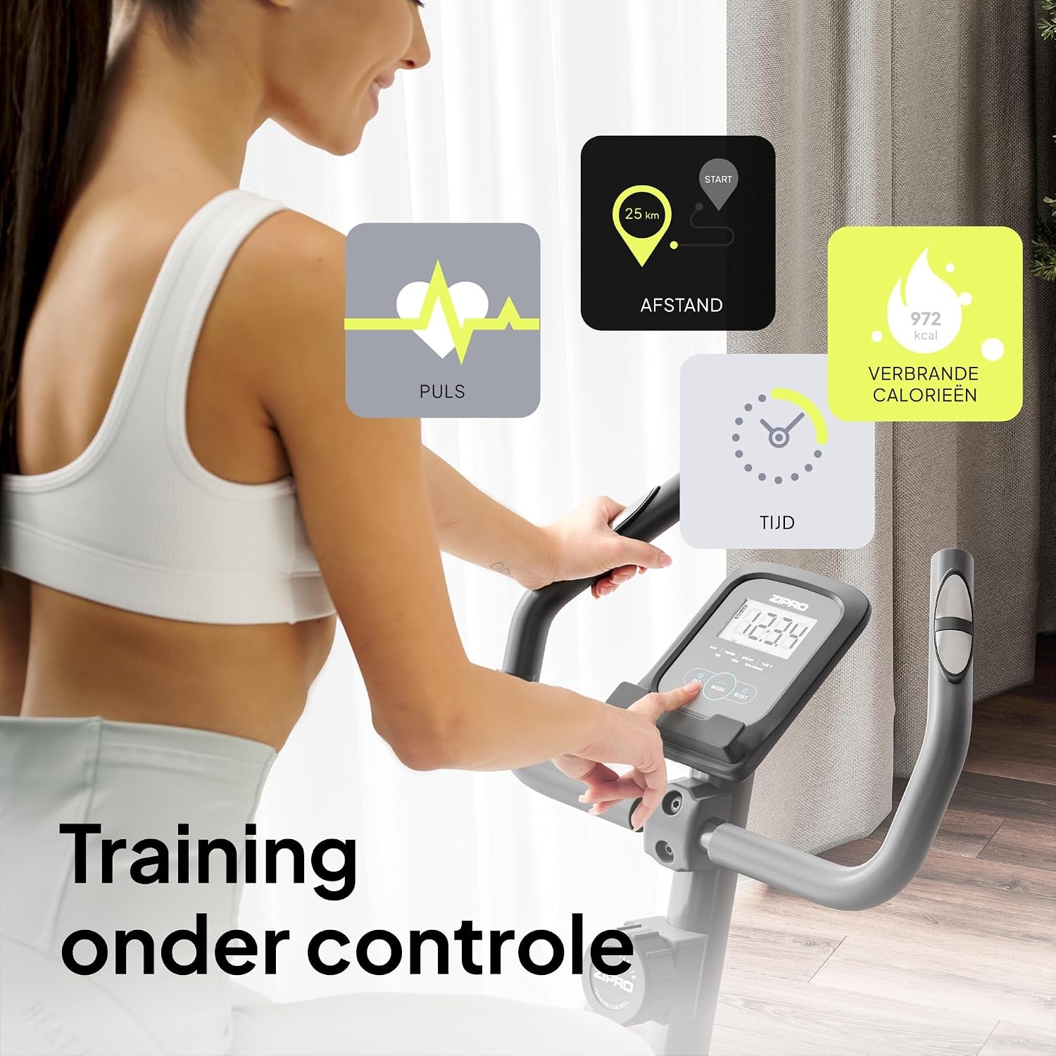 Hometrainer met 8 Weerstanden & LCD-Monitor - 35% Korting