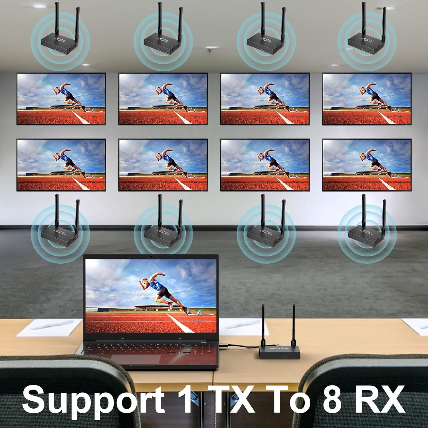 Draadloze HDMI Zender & Ontvanger Set 4K - 500m Bereik - 34% Korting