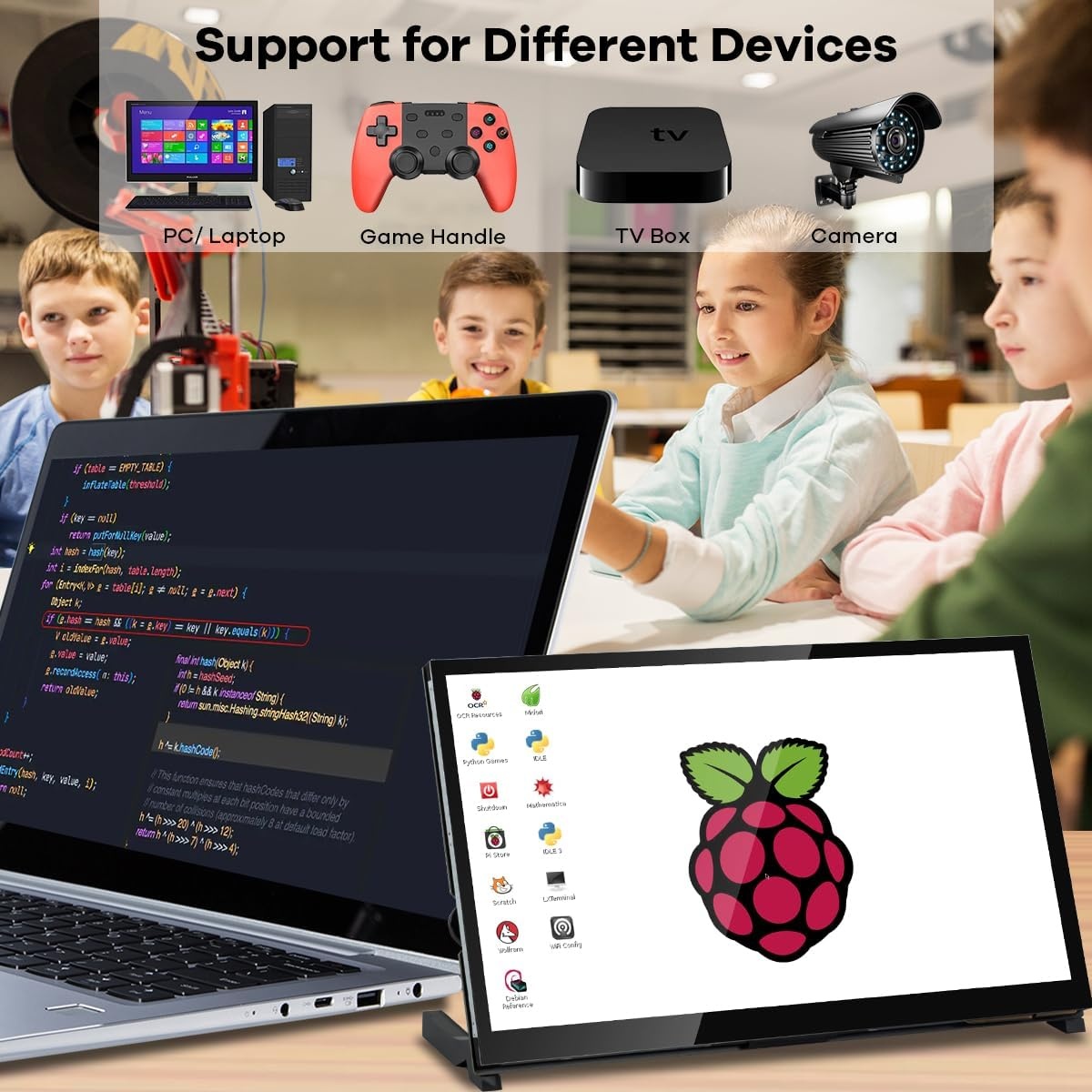 10.1" LCD Touchscreen Monitor voor Raspberry Pi/Jetson Nano - 34% Korting
