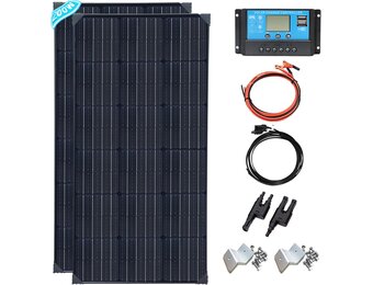 Flexibele Zonnepaneel Kit 200W Camper/Boot met 20A Laadregelaar
