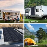Flexibele Zonnepaneel Kit 200W Camper/Boot met 20A Laadregelaar