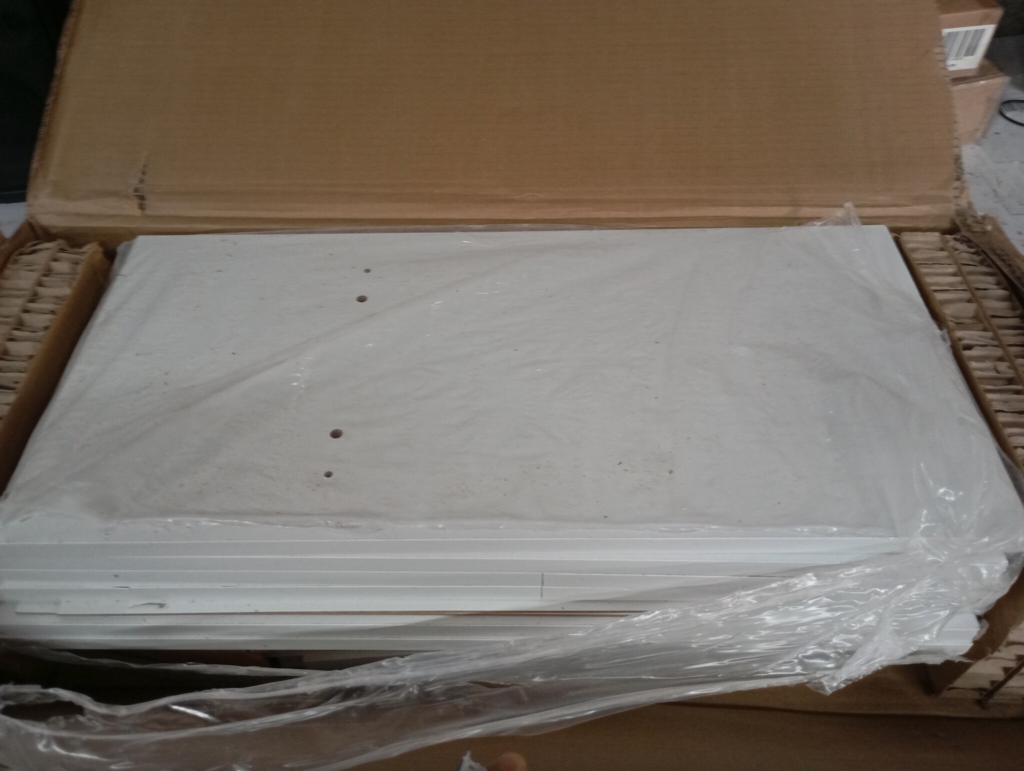 Wit TV-meubel met LED, 120cm - 53% Korting!