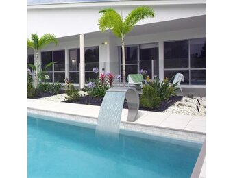 RVS Waterval Fontein 30x60cm - S-vormig Design