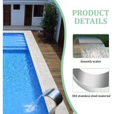 RVS Waterval Fontein 30x60cm - S-vormig Design