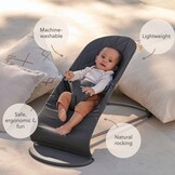 BabyBjörn Wipstoeltje Bliss Antracietgrijs - 60% Korting