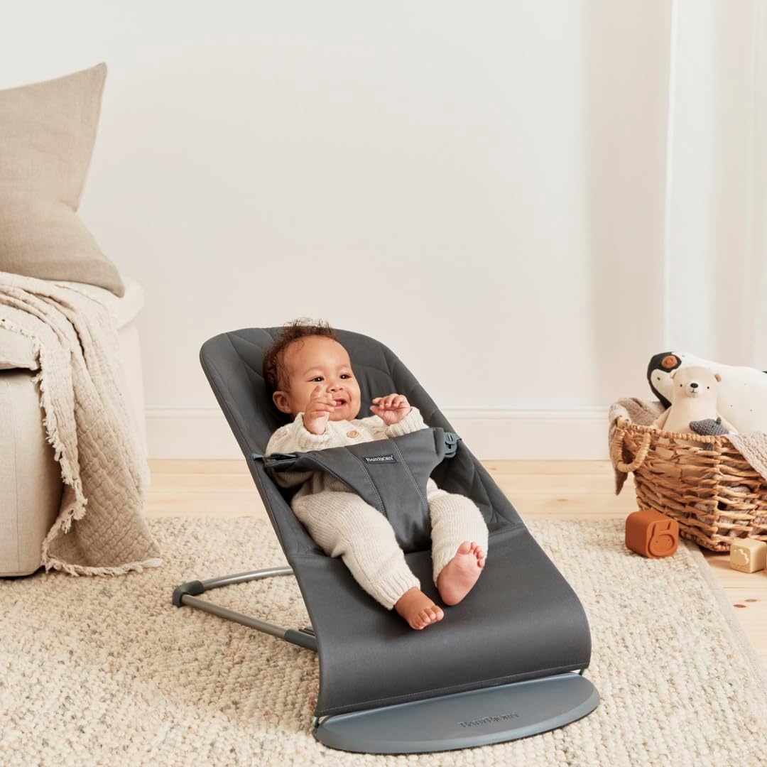 BabyBjörn Wipstoeltje Bliss Antracietgrijs - 60% Korting